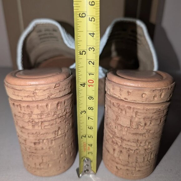 Seychelles Applause Platform White Woven Rafia Sandal Size 7.5 - Picture 7 of 9